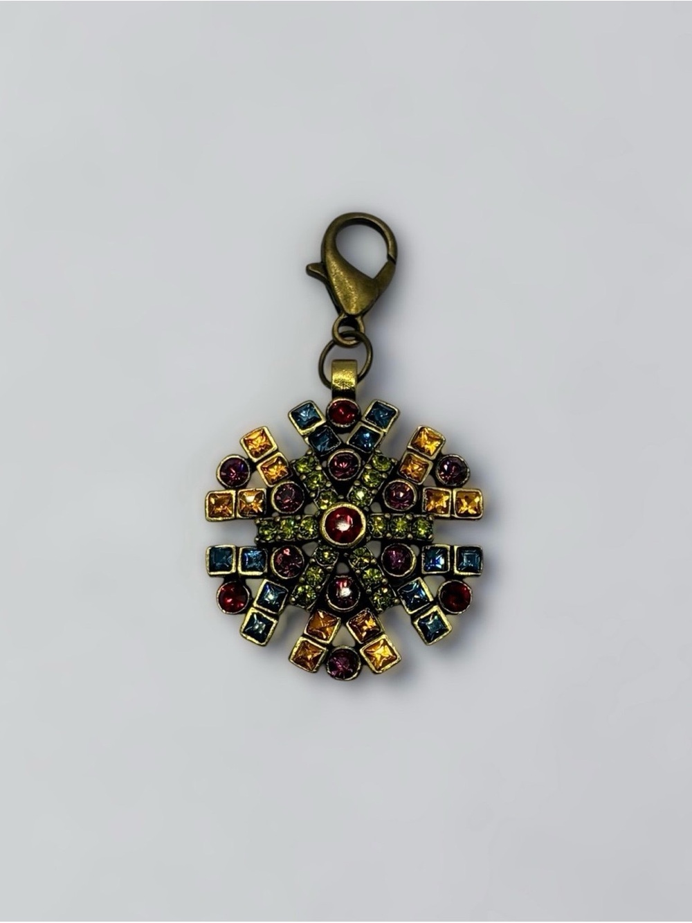 Rare Heidi Daus Multicolor Crystal Snowflake Charm